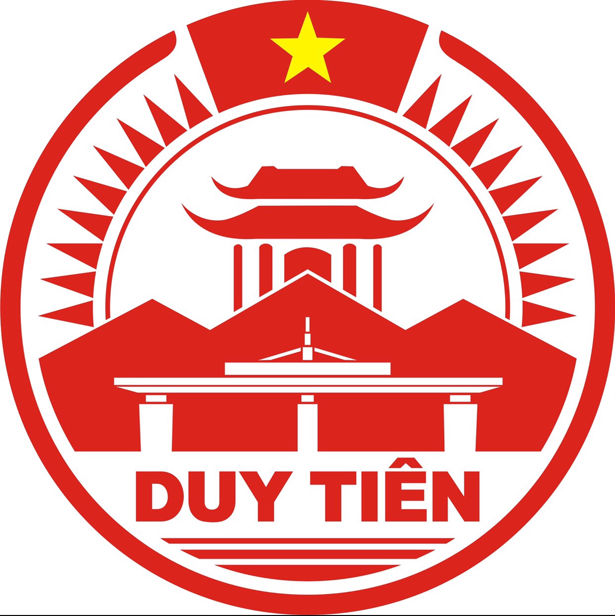Tác phẩm đạt giải nhất cuộc thi Sáng tác biểu trưng (logo) huyện Duy Tiên  của tác giả Nguyễn Văn Ngát đến từ Thành phố Hồ Chí Minh